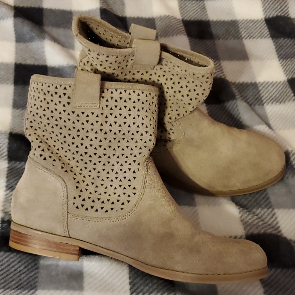 Suede ankle boots